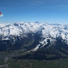 Flugwegposition um 12:08:53: Aufgenommen in der Nähe von Gemeinde Radstadt, Österreich in 2666 Meter